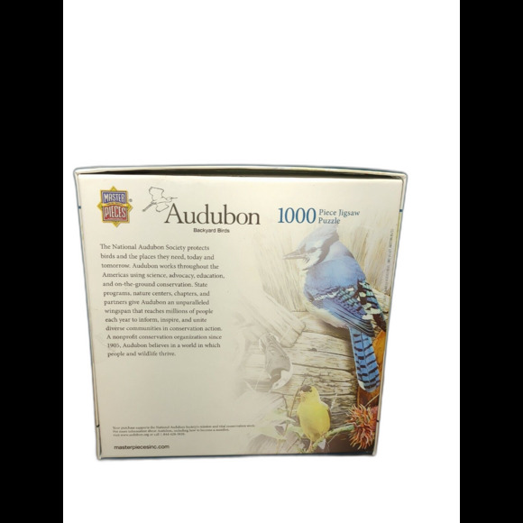 Audubon Backyard Birds by Jan Martin McGuire 1000 Piece Puzzle MasterPieces - Picture 2 of 7